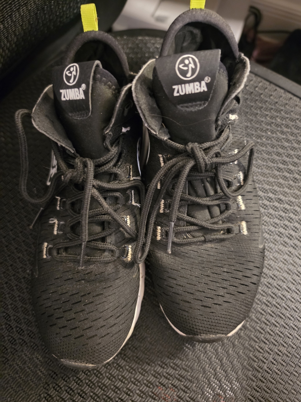 Zumba Black Athletic Sneakers with White Logo and Sole - Picture 2 of 7